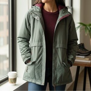 Columbia Catacomb Crest Parka Womens S Winter Jacket Ski Coat Omni-Heat Sage